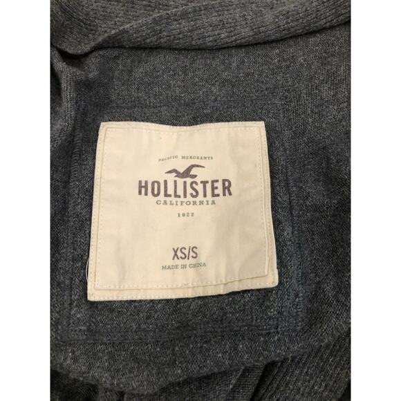 Hollister Cozy Baby Women Cardigan Sweater Gray Sleeveless Shawl Knit Y2K Boho - Picture 7 of 8